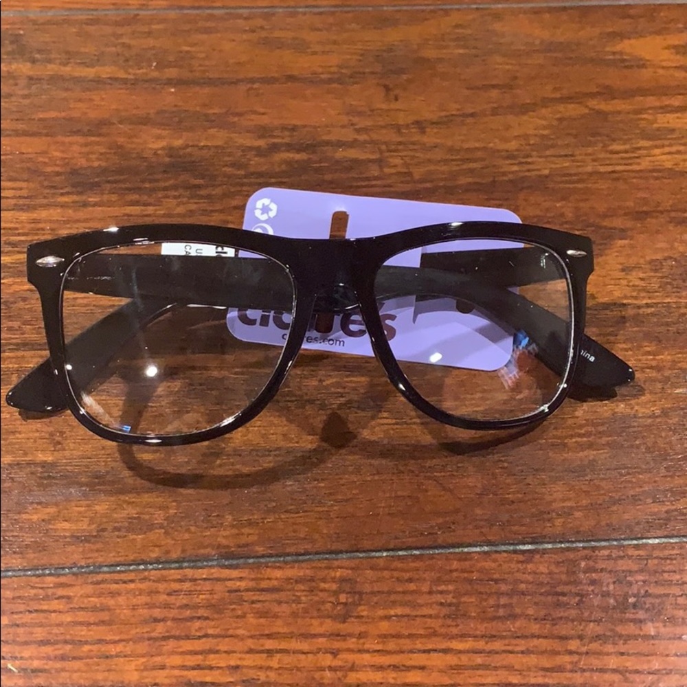 Faux eyeglasses